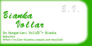 bianka vollar business card